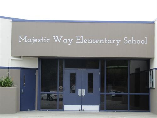Front of Majestic Way Elementary School